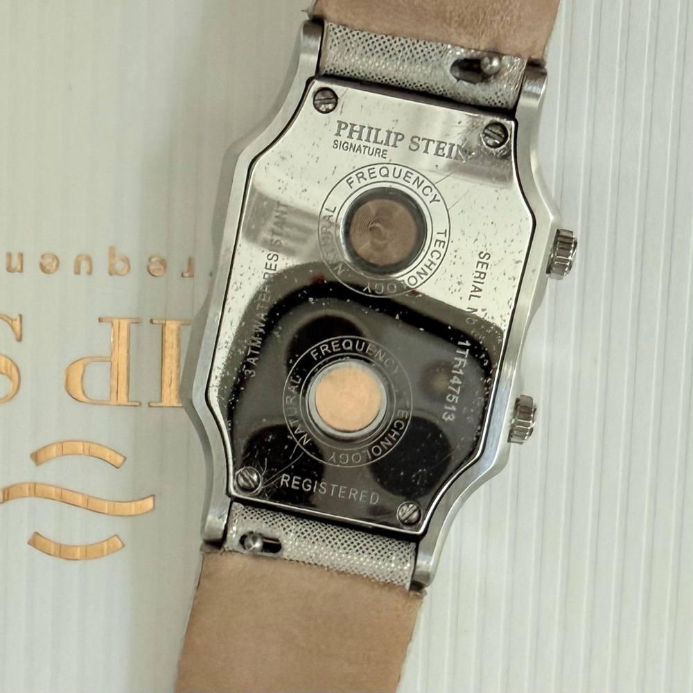 Philip Stein Teslar Signature Dual Face Watch Silver with Box - Picture 8 of 11
